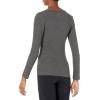 image:imageAmazon Essentials Womens SlimFit Long Sleeve VNeck Knit Rib Shirts Pack of 2BlackCharcoal Heather