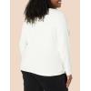 image:imageAmazon Essentials Womens SlimFit Long Sleeve VNeck Knit Rib Shirts Pack of 2Eggshell WhiteEspresso