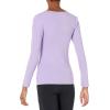 image:imageAmazon Essentials Womens SlimFit Long Sleeve VNeck Knit Rib Shirts Pack of 2WhitePurple