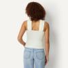 image:imageAmazon Essentials Womens SlimFit Ribbed Halter Top with Resin DetailCream