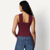 image:imageAmazon Essentials Womens SlimFit Ribbed Halter Top with Resin DetailDark Burgundy