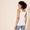 image:imageAmazon Essentials Womens SlimFit Scoop Neck Tank TopAqua BlueWhite