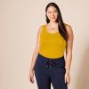 image:imageAmazon Essentials Womens SlimFit Scoop Neck Tank TopDark OliveDark Golden Yellow