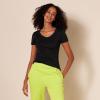image:imageAmazon Essentials Womens SlimFit ShortSleeve VNeck TShirtBlackBlack