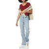 image:imageAmazon Essentials Womens SlimFit ShortSleeve VNeck TShirtBlackBurgundy