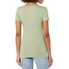 image:imageAmazon Essentials Womens SlimFit ShortSleeve VNeck TShirtBlackLight Sage Green