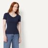 image:imageAmazon Essentials Womens SlimFit ShortSleeve VNeck TShirtBurgundyNavy