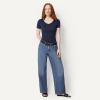 image:imageAmazon Essentials Womens SlimFit ShortSleeve VNeck TShirtBurgundyNavy