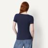 image:imageAmazon Essentials Womens SlimFit ShortSleeve VNeck TShirtBurgundyNavy