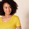 image:imageAmazon Essentials Womens SlimFit ShortSleeve VNeck TShirtGoldOlive