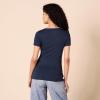 image:imageAmazon Essentials Womens SlimFit ShortSleeve VNeck TShirtNavyNavy