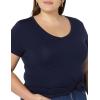 image:imageAmazon Essentials Womens SlimFit ShortSleeve VNeck TShirtNavyNavy