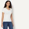 image:imageAmazon Essentials Womens SlimFit ShortSleeve VNeck TShirtPastel YellowWhite