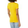 image:imageAmazon Essentials Womens SlimFit ShortSleeve VNeck TShirtWhiteLemon Yellow