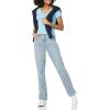 image:imageAmazon Essentials Womens SlimFit ShortSleeve VNeck TShirtWhiteLight Blue