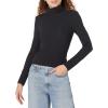 image:imageAmazon Essentials Womens SlimFit Stretchy Layering Long Sleeve Knit Rib Turtleneck Top Available in Plus Size Pack of 2Black