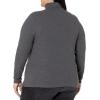 image:imageAmazon Essentials Womens SlimFit Stretchy Layering Long Sleeve Knit Rib Turtleneck Top Available in Plus Size Pack of 2BlackCharcoal Heather