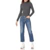 image:imageAmazon Essentials Womens SlimFit Stretchy Layering Long Sleeve Knit Rib Turtleneck Top Available in Plus Size Pack of 2BlackCharcoal Heather