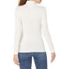 image:imageAmazon Essentials Womens SlimFit Stretchy Layering Long Sleeve Knit Rib Turtleneck Top Available in Plus Size Pack of 2Eggshell WhiteBlack