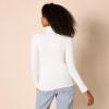 image:imageAmazon Essentials Womens SlimFit Stretchy Layering Long Sleeve Knit Rib Turtleneck Top Available in Plus Size Pack of 2NavyWhite