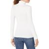 image:imageAmazon Essentials Womens SlimFit Stretchy Layering Long Sleeve Knit Rib Turtleneck Top Available in Plus Size Pack of 2White