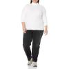 image:imageAmazon Essentials Womens SlimFit Stretchy Layering Long Sleeve Knit Rib Turtleneck Top Available in Plus Size Pack of 2White