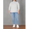 image:imageAmazon Essentials Womens SlimFit Stretchy Layering Long Sleeve Knit Rib Turtleneck Top Available in Plus Size Pack of 2WhiteGrey