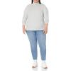 image:imageAmazon Essentials Womens SlimFit Stretchy Layering Long Sleeve Knit Rib Turtleneck Top Available in Plus Size Pack of 2WhiteGrey
