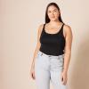image:imageAmazon Essentials Womens SlimFit Thin Strap Tank TopBlackOlive