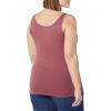 image:imageAmazon Essentials Womens SlimFit Thin Strap Tank TopBlackPlum