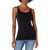 image:imageAmazon Essentials Womens SlimFit Thin Strap Tank TopBlackWhite