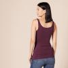 image:imageAmazon Essentials Womens SlimFit Thin Strap Tank TopBurgundyCharcoal Heather