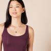 image:imageAmazon Essentials Womens SlimFit Thin Strap Tank TopBurgundyCharcoal Heather