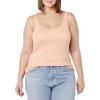 image:imageAmazon Essentials Womens SlimFit Thin Strap Tank TopCoral PinkWhite