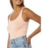 image:imageAmazon Essentials Womens SlimFit Thin Strap Tank TopCoral PinkWhite