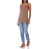 image:imageAmazon Essentials Womens SlimFit Thin Strap Tank TopDark Beige