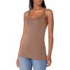 image:imageAmazon Essentials Womens SlimFit Thin Strap Tank TopDark Beige