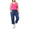 image:imageAmazon Essentials Womens SlimFit Thin Strap Tank TopDark PinkWhite