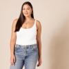 image:imageAmazon Essentials Womens SlimFit Thin Strap Tank TopWhite