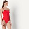 image:imageAmazon Essentials Womens Squareneck OnePiece SwimsuitBright Poppy Red