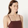 image:imageAmazon Essentials Womens Squareneck OnePiece SwimsuitDeep Brown