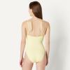image:imageAmazon Essentials Womens Squareneck OnePiece SwimsuitLight Yellow
