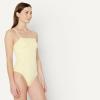 image:imageAmazon Essentials Womens Squareneck OnePiece SwimsuitLight Yellow