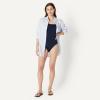 image:imageAmazon Essentials Womens Squareneck OnePiece SwimsuitNavy