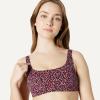 image:imageAmazon Essentials Womens Squareneck Swim Bikini TopBrick Red Lilac Leopard