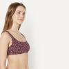 image:imageAmazon Essentials Womens Squareneck Swim Bikini TopBrick Red Lilac Leopard