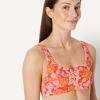 image:imageAmazon Essentials Womens Squareneck Swim Bikini TopBright Poppy Red Folk Floral