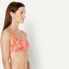 image:imageAmazon Essentials Womens Squareneck Swim Bikini TopBright Poppy Red Folk Floral