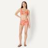 image:imageAmazon Essentials Womens Squareneck Swim Bikini TopBright Poppy Red Folk Floral