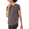 image:imageAmazon Essentials Womens Studio RelaxedFit Lightweight Crewneck TShirt Available in Plus SizeBlack Confetti Print
